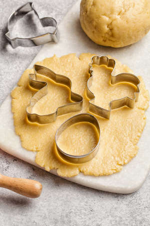 Raw Easter cookiesの写真素材