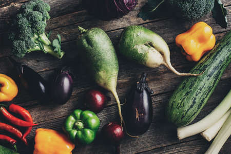 Fresh organic raw vegetablesの写真素材