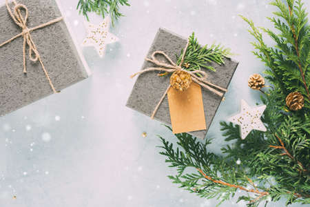 Christmas Gift boxes.の写真素材