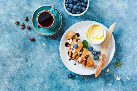 Breakfast with coffeeの写真素材