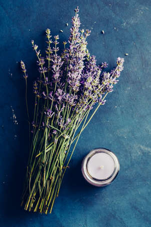 Fresh bundle of lavenderの写真素材