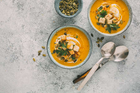 Tasty Pumpkin Soupの写真素材
