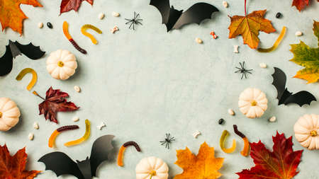 Halloween holiday background with pumpkin