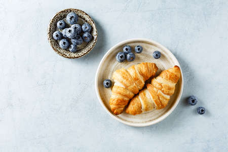 Freshly baked croissants.