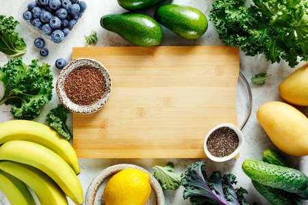 Ingredients for fruit smoothies.の写真素材