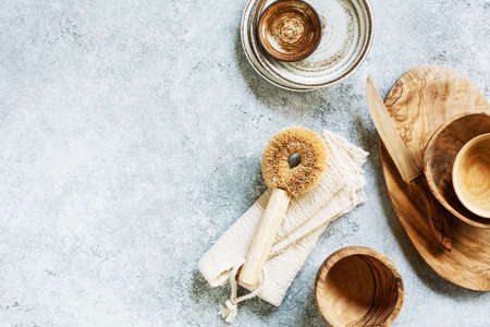 Eco-friendly kitchen accessoriesの写真素材