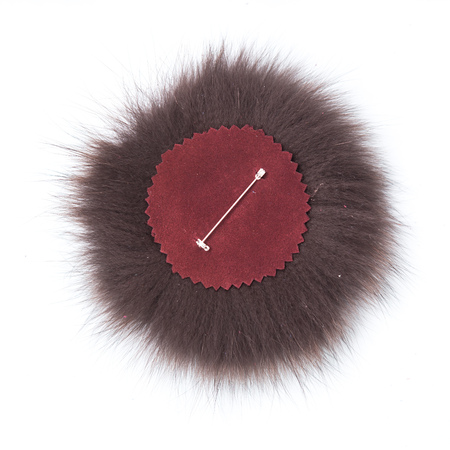 the decoration of leather. handmade on a white backgroundの写真素材