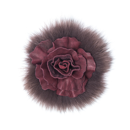 the decoration of leather. handmade on a white backgroundの写真素材