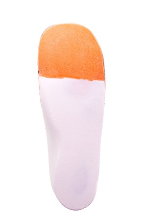 orthotics on a white background. Insert in shoes to support the footの写真素材