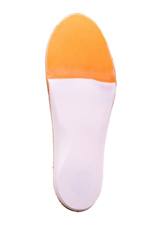 orthotics on a white background. Insert in shoes to support the footの写真素材