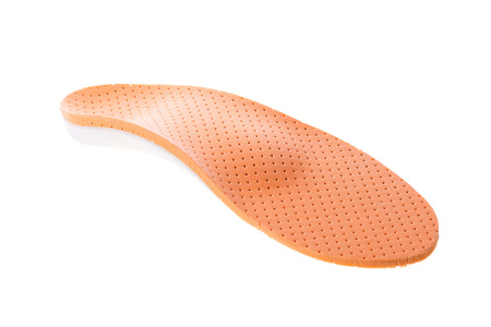 orthotics on a white background. Insert in shoes to support the footの写真素材