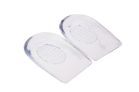 Gel insert, insole under the heel in shoes for comfortable walkingの写真素材