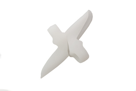 The orthopedic device is intended for the removal of the first finger. The product for the implementation of treatment-and-prophylactic correction with the effect of crisscross fingers. The interdigital insert is made of gel, easy and convenient to use.の写真素材