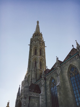 Budapest, Hungary St. Matthias Church in Budapest. One of the main temple in Hungary.の写真素材
