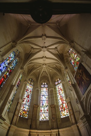 July 23, 2017 Castle of Chenonceau, Loire region, France. The chapel inside the castleのeditorial素材
