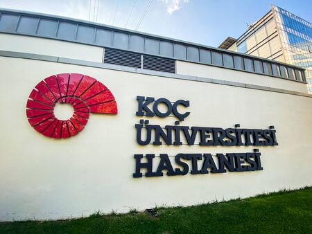 October 24, 2019. Turkey. Istanbul. University Hospital Koch. Facade new modern building...