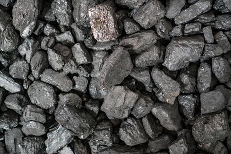 Char-coal. Pattern, heap. Pile of Bituminous Coal cinder. Stone coal Industry, business. Black coal...