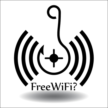 Vector graphic icon of free access to the Internetのイラスト素材