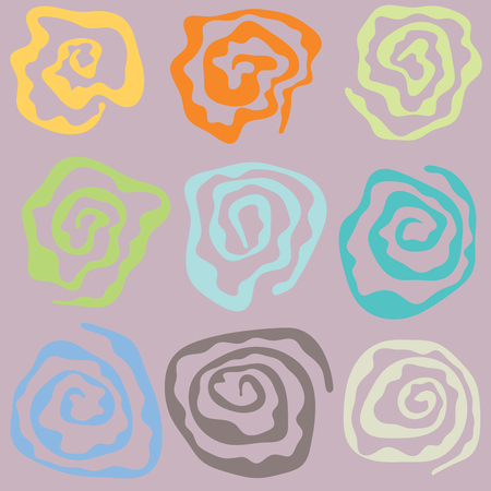 Vector graphic texture of chaotic color spotsのイラスト素材