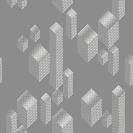 seamless graphic texture of geometric monochrome formsのイラスト素材