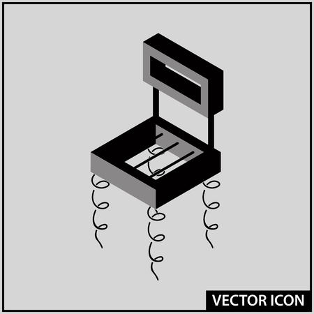 Vector icon of a creative chair in the loft styleのイラスト素材