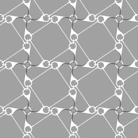 Seamless lattice texture of metal industrial elementsのイラスト素材