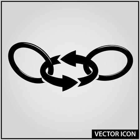 chain link vector graphic iconのイラスト素材