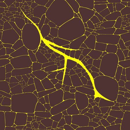 vector decorative abstract magma surface textureのイラスト素材