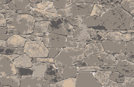 vector decorative stone wall textureのイラスト素材