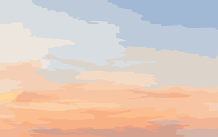 vector background of beautiful evening sun sunsetのイラスト素材