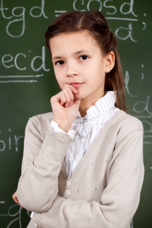 challenging task in the classroomの写真素材