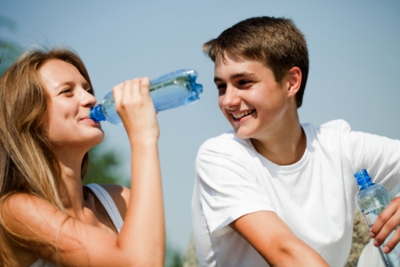 Young holiday in the summer archの写真素材