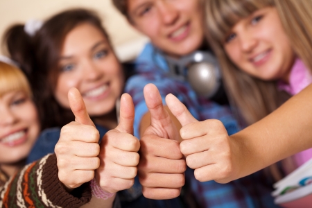 young people are engaged in the lessonの写真素材