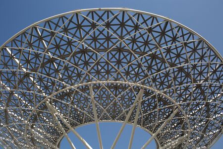 Beautiful View of Bluewaters Island with Ain Dubai World's tallest observation ferris wheelの写真素材