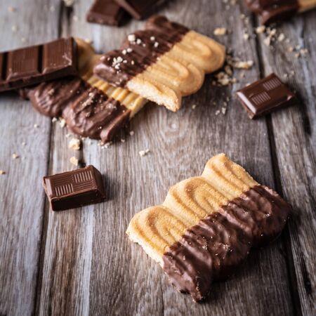 Chocolate cookiesの写真素材