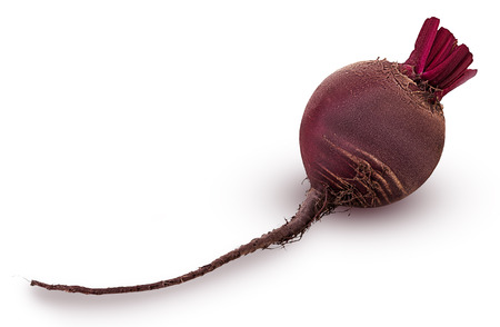 Fresh red beet root isolated on white background. Clipping Path