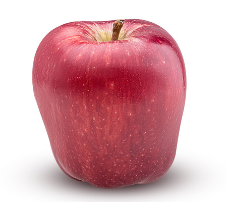 Red apple isolated on white background.の写真素材