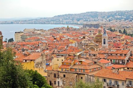 Cityscape of Nice in the french riviera.の写真素材