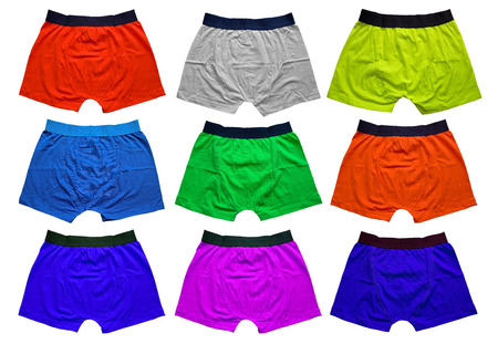 Colorful underwear isolated on the white background.の写真素材