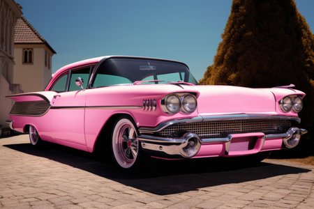 classic car pinkの素材