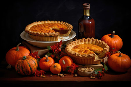 Pumpkin pie, still lifeの素材