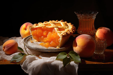 Peach pie, still lifeの素材