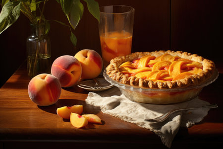 Peach pie, still lifeの素材