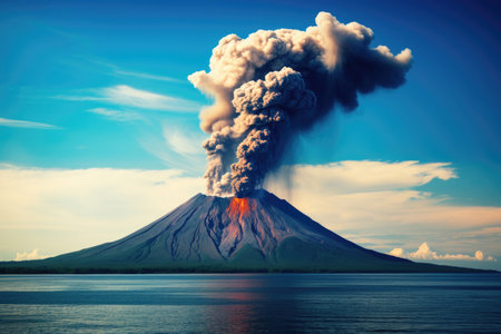 Eruption of Volcanic Krakatoaの素材