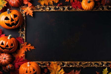 Halloween Frame with copy spaceの素材