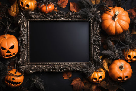 Halloween Frame with copy spaceの素材