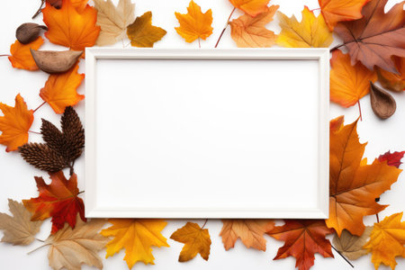 Frame of autumn with copy spaceの素材