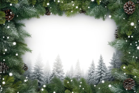 Frame of Christmas with copy spaceの素材