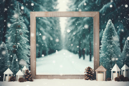 Frame of Christmas with copy spaceの素材