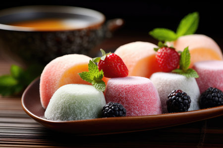 Fruit and Berry Japanese Mochiの素材